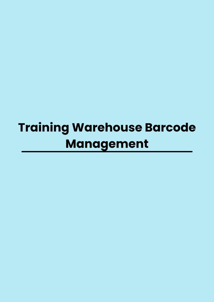 Training Warehouse Barcode Management pelatihan Warehouse Barcode Management di jakarta