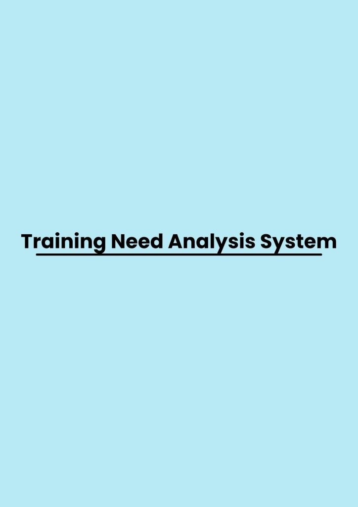 pelatihan Need Analysis System di jakarta