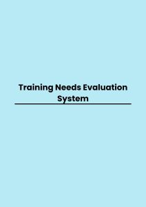 Training Needs Evaluation System pelatihan Needs Evaluation System di jakarta