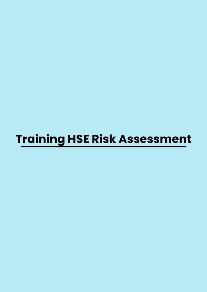 pelatihan HSE Risk Assessment di jakarta