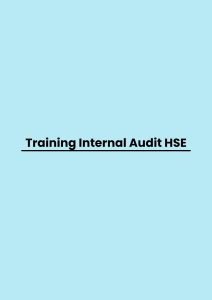 Training Internal Audit HSE pelatihan Internal Audit HSE di jakarta