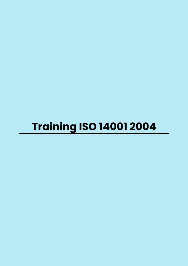 pelatihan ISO 14001 2004 di jakarta