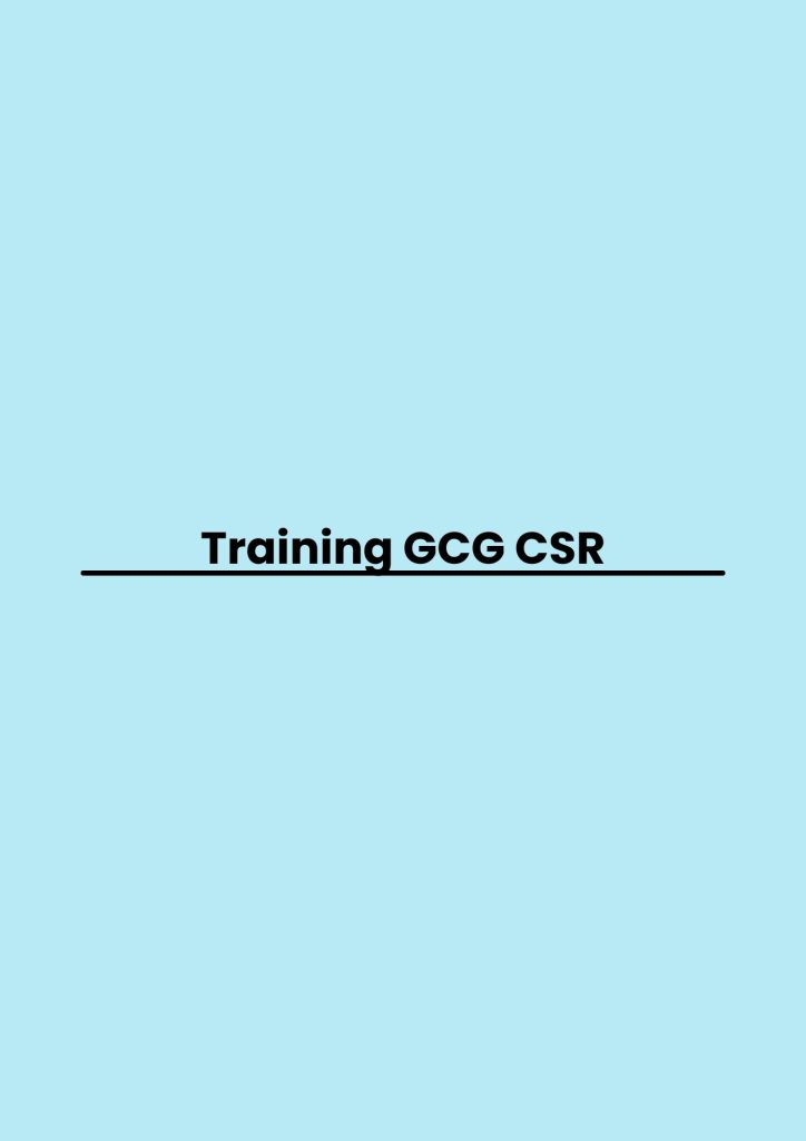 pelatihan GCG CSR di jakarta