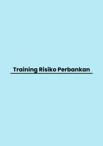 pelatihan Risiko Perbankan di jakarta