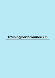 TRAINING PERFORMANCE KPI